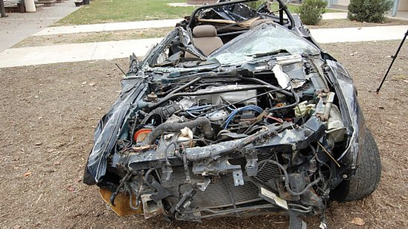 Illustration for article titled This Teenager Drove His Mustang Off A 200-Foot Cliff And Hung Out Down There For A Day